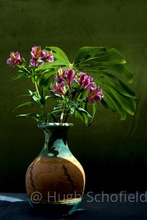 Moody Botanical Wall Art – Monstera & Floral Print