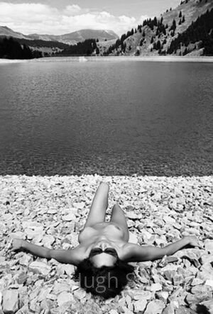 Alpine Silence – Nude Landscape Art Print