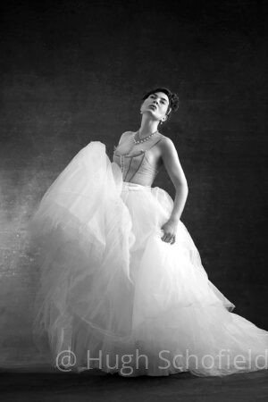 Black and White Couture Portrait – Timeless Elegance Wall Art