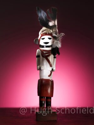 Hopi Tribe Crimson Spirit – Ceremonial Figure Fine Art Print