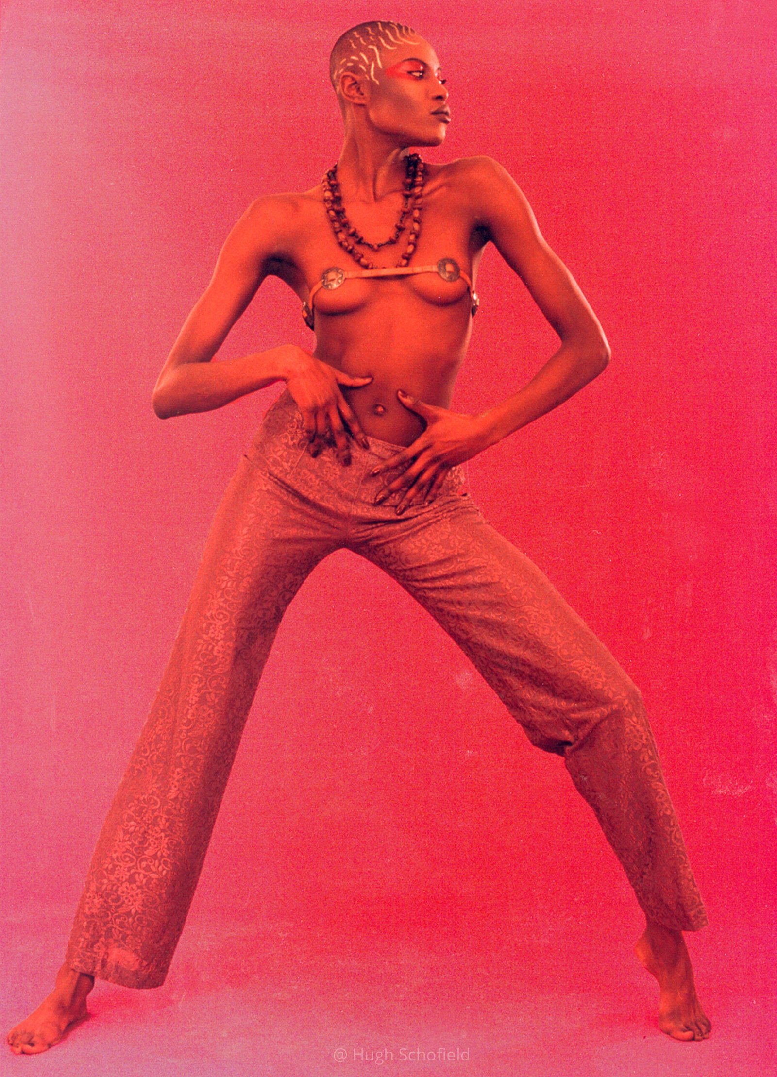 Scarlet Rhythm – Contemporary Fashion Portrait Art Print